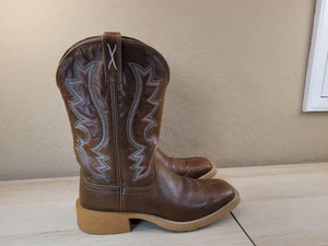 Twisted X Women's 11" Tech X Roasted Pecan Square Toe Boot Sz 8 B WXTR002 - Picture 1 of 9