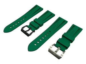 22 24 26mm Green FKM Rubber Silicone Strap Band fit PANERAI OFFICINE Watch - Picture 1 of 9