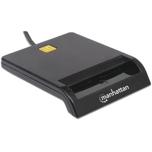 Manhattan USB-A Contact Smart Card Reader, 12 Mbps, Friction type compatible, Ex - Bild 1 von 4