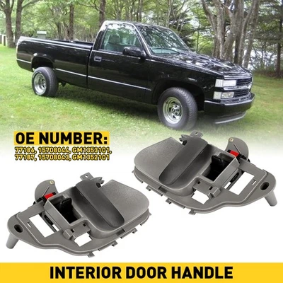内部把手门适用于 1995 - 1999 C1500 雪佛兰 LH 和前右手灰色内侧 — 第 1/4 张图片