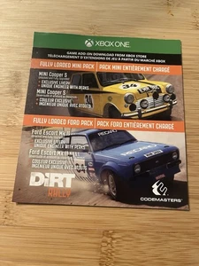 Dirt Rally (Microsoft Xbox One FULLY Loaded Mini Cars DLC ADD ON UNUSED - Picture 1 of 1