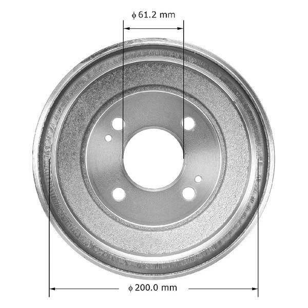 For Honda Civic 1984 Bendix PDR0473 Global Premium Rear Brake Drum Foto 1 de 3