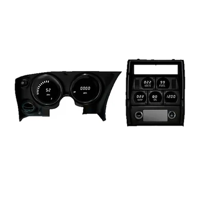 Cuadro de instrumentos medidor de tablero digital LED C3 Corvette 1968-1977 ajuste directo blanco Foto 1 de 4