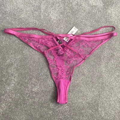 Tanga Ann Summers The Radiant rosa encaje floral Reino Unido 18 Nuevo con etiquetas Foto 1 de 4
