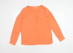 Dockers Women's Orange Blouse Size S Long Sleeve Casual - Picture 1 of 12