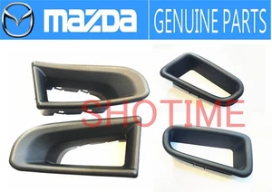 MAZDA GENUINE 09-11 RX-8 RX8 SE3P RECARO Seat BLACK Cover Bezel Pair OEM - Bild 1 von 1