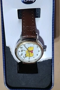 Nos Vintage Disney SII Winnie the Pooh MC 0061 Uhr, braunes Band wasserdicht - Bild 1 von 8