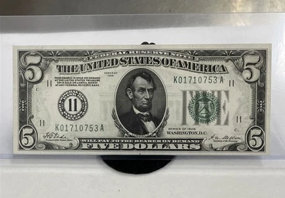 1928 A $5 Federal Reserve Note Dallas - Image 1 of 4