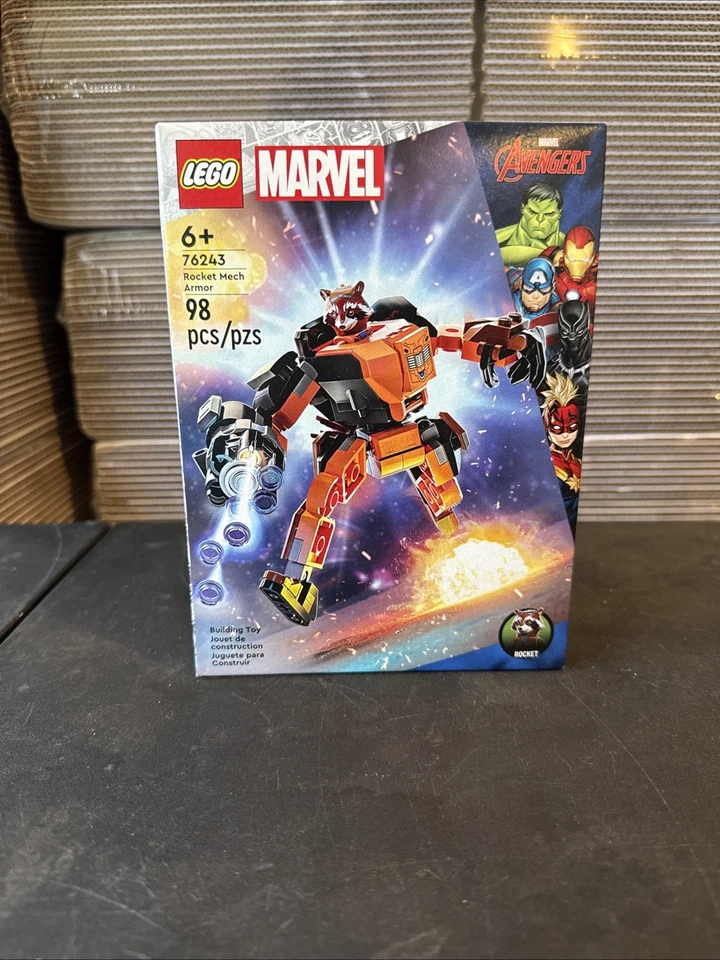 Lego 76243 Guardianes de la Galaxia Rocket Mech Armadura Marvel Vengadores Sellado Foto 1 de 4