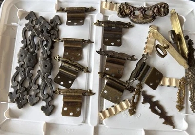 Антикварная задняя панель на петлях для фурнитуры шкафа - Изображение 1 из 4