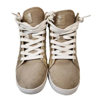 Zapatillas de cuña Guess doradas talla 9M Foto 1 de 4