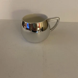 Starbucks Metallic Ceramic Coffee Mug Wide Mouth Grande 14 oz Cup 2013 - Picture 1 of 5