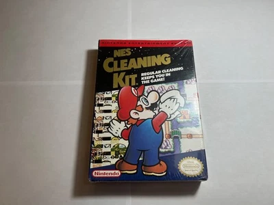 NEW SEALED Nintendo NES Cleaning Kit Mario Version Variant 1991 w/ Hang Tab - Image 1 of 4