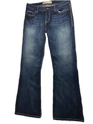 BKE Sabrina Low Rise BootCut Stretch Denim Jeans distressed  women's sz 29x31.5" - Image 1 of 4