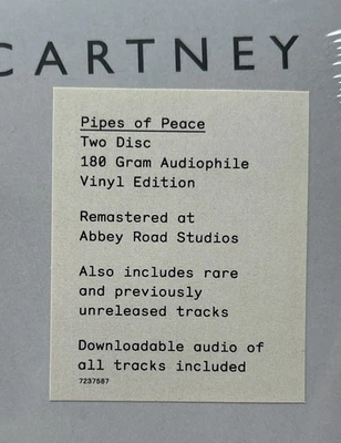 PAUL McCARTNEY Pipes of Peace SEALED 180g 2x Vinyl LP w Hype Sticker 2015 Repres - Image 1 of 3