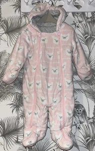 Girls Age 3-6 Months - Snowsuit From M&S - Picture 1 of 2