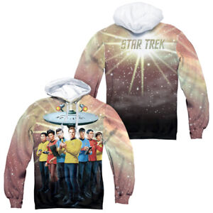 Star Trek TOS "Original Crew" Dye Sublimation Double Sided Hoodie or Long Sleeve