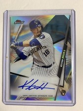 2020 Topps Finest #FA-KH Keston Hiura Auto Milwaukee Brewers 