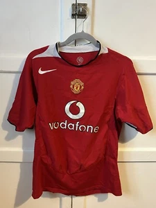 Authentic Manchester United 2004/2005 Home Football Shirt - Size L - Picture 1 of 2