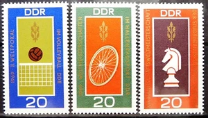 Germany DDR Stamps - Volleyball, chess and cycling_1969 - MNH. - Picture 1 of 1
