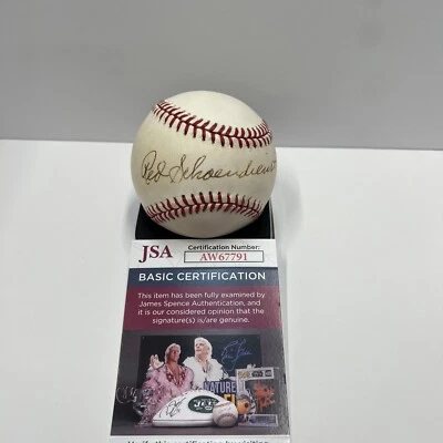 Red Schoendiest Autographed Signed Baseball St. Louis Cardinals MLB JSA #AW67791 - Image 1 of 4