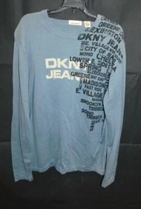 NWT  Men's L/S DKNY Sweater from DKNY Jeans - Blue Gray - Sz Large - Picture 1 of 1