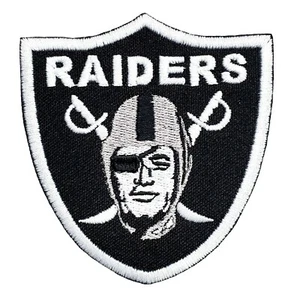 Oakland Raiders NFL Football Super Bowl Embroidered Iron On Patch 4" x 3.75" - Bild 1 von 3
