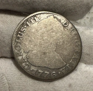 1776 PR BOLIVIA 2 REALES KM-53 SILVER - COMBINED SHIPPING - B1811 - Picture 1 of 9