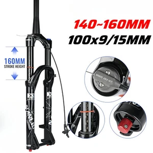 XC AM Mountain Bike Suspension Air Front Forks 26 27.5 29 Inch 140/160MM Travel - Picture 1 of 42
