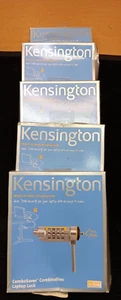 Kensington Combo Steel Cable Lock 6ft New/Sealed Notebook Laptop Computer x5 - Picture 1 of 2