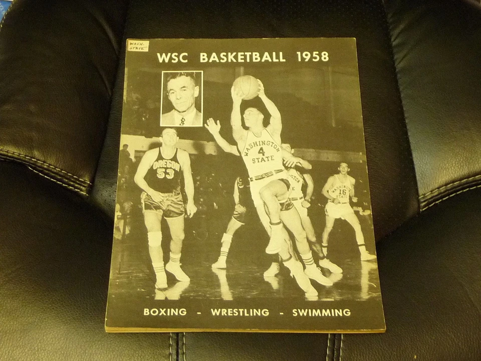 1957 1958 WASHINGTON STATE COLLEGE BASKETBALL BOXING WRESTLING MEDIA GUIDE   - Image 1 of 1