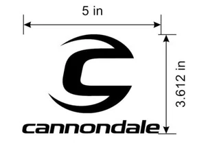Custom Made Cannondale Bikes Logo Decal. Die Cut Vinyl. CAAD Jekyll Habit Trail - Picture 1 of 2