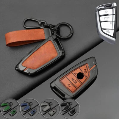 Zinc Alloy Leather Car Key Case Cover For BMW X1 X2 X3 X4 X5M X6 1 2 3 4 5 6 7 8 Foto 1 de 4
