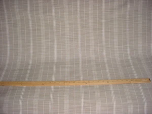 Tela de tapicería para cortinas exteriores gris beige gris a rayas Sutton 825 perennes 1-3/4 años - Imagen 1 de 5