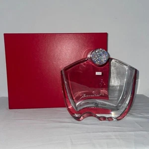 Baccarat Crystal Oceanie Vase Millefiori Cylindrical Stopper Flower Vase - Picture 1 of 10