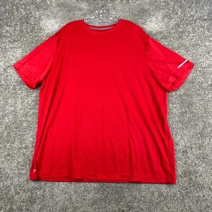 Athletic Works Regular Fit Quick Dry Tee Men's 3XL Short Sleeve Red Activewear - Picture 1 of 6