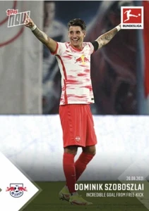 2021 TOPPS NOW BUNDESLIGA CARD RB LEIPZIG DOMINIK SZOBOSZLAI #13 INCREDIBLE GOAL - Picture 1 of 1