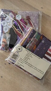 NEW!!! Mini Slow stitching kit 80+pcs, Scrap Journaling, Crazy Quilting, Collage - Picture 1 of 11