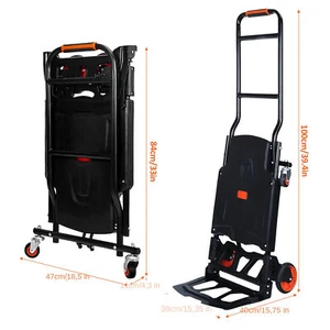 2-in-1 Sackkarre und Plattformwagen Sackkarre Klappbar Transportwagen 150kg - Bild 1 von 10