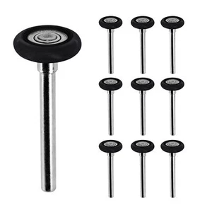ABN Garage Door Rollers Nylon Garage Door Wheels Replacement Black 10-Pack