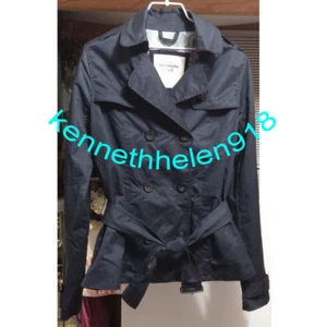 ABERCROMBIE & FITCH GABARDINA CASUAL CHAQUETA AZUL MARINO MUJER TALLA M,L - Imagen 1 de 11