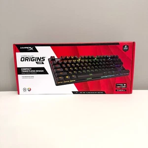HYPERX ALLOY ORIGINS CORE TENKEYLESS MECHANICAL RED LINEAR GAMING KEYBOARD NEW - Picture 1 of 20