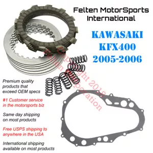 Kawasaki KFX400 Clutch Kit Set Discs Disks Springs Gasket KFX 400 KSF Kawi 05-06 - Picture 1 of 1