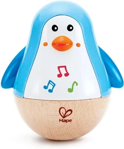 Hape Penguin Musical Wobbler Music Educational Kids/Baby Wooden Toy/Play 12m+-Au - Picture 1 of 6