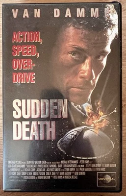 VHS SUDDEN DEATH (1995) große CIC Universal Verleihbox - Jean Claude van Damme - Bild 1 von 4