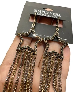 NEU Vera by Vera Wang Himmlische Kristall Stern Kette Ohrhänger - Bild 1 von 8