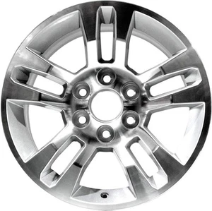 New 18X8.5 Inch Alloy Wheel For Chevy Silverado 1500 2014-2018 Silver Rim - Picture 1 of 5