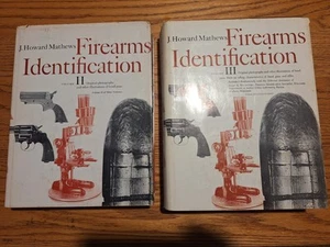 Firearms Identification Books Volumes II & III J. Howard Mathews 1973 Printing - Picture 1 of 6