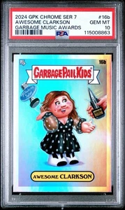 2024 GPK Chrome Series 7 Awesome Clarkson Music Awards PSA 10 Pop 1! - Picture 1 of 3