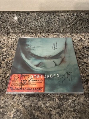 Disturbed - "The Sickness" SIGNED/AUTOGRAPHED Anniversary Edition Green Vinyl ✅ - Image 1 of 2